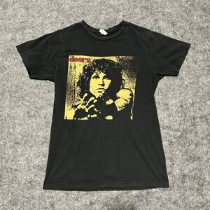 The Doors Jim Morrison Graphic T-Shirt Black Size Medium Used - Excellent